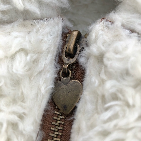 Regent Faux Suede Sherpa Jacket Size Medium - Picture 5 of 11